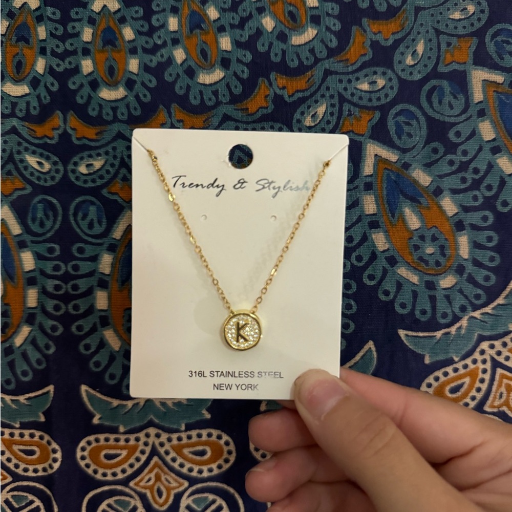 trendy and stylish brand k necklace